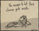 No reason to let this cheese go to waste.
