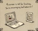 Laptop Touching