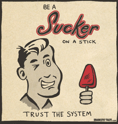 Sucker on a stick