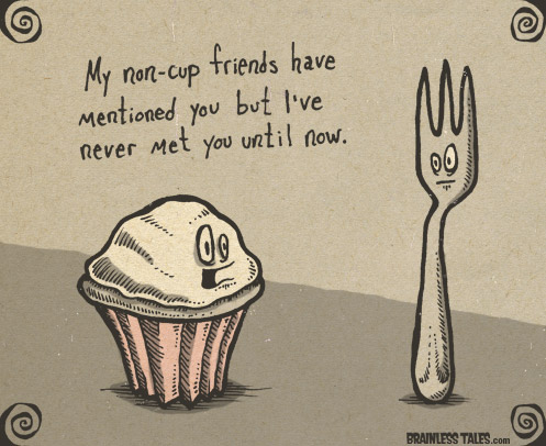 Cupcake and Fork