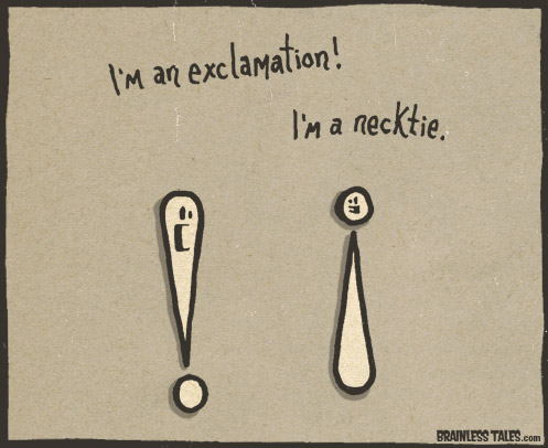 Exclamation Necktie