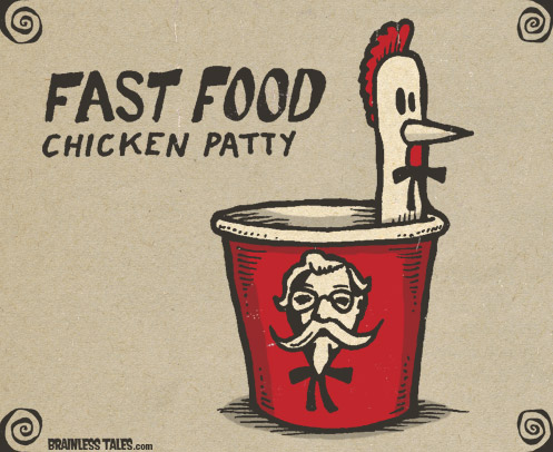 Fast Food Chicken Patty