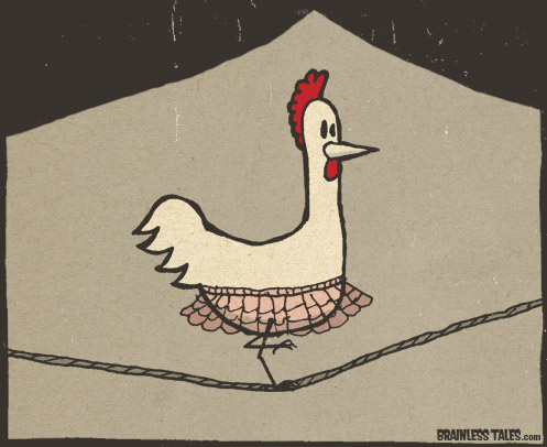 Chicken Patty Tightrope Walker
