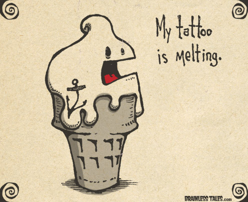 Melting Tattoo