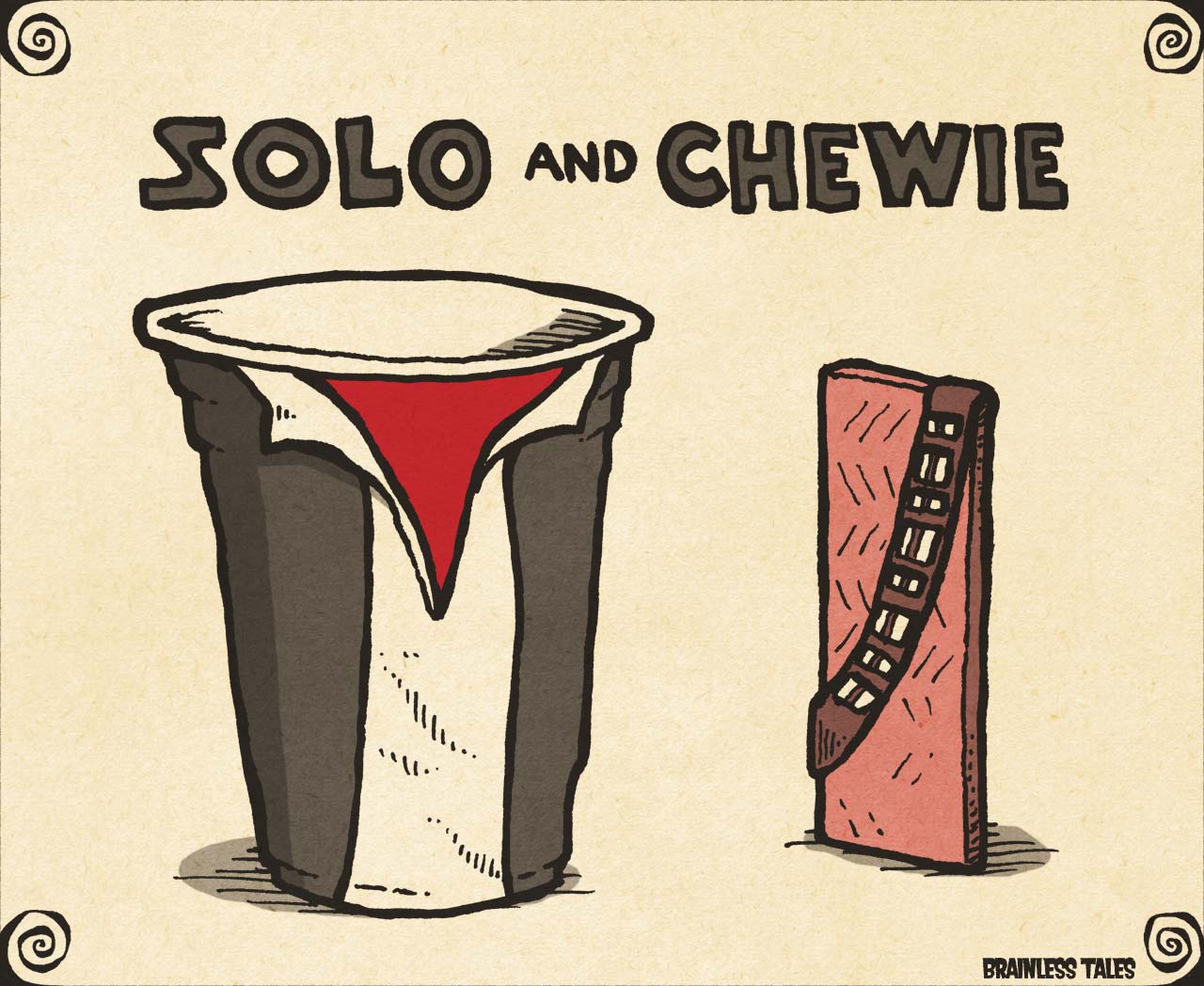 Solo and Chewie